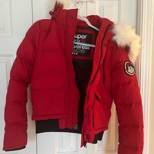 Superdry Everest Black and Red Jacket